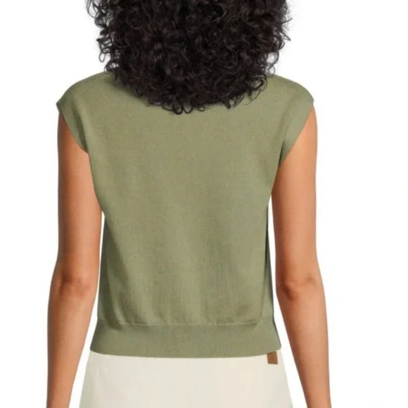 Brunello Cucinelli Green Sleeveless 100% cashmere vest size XL